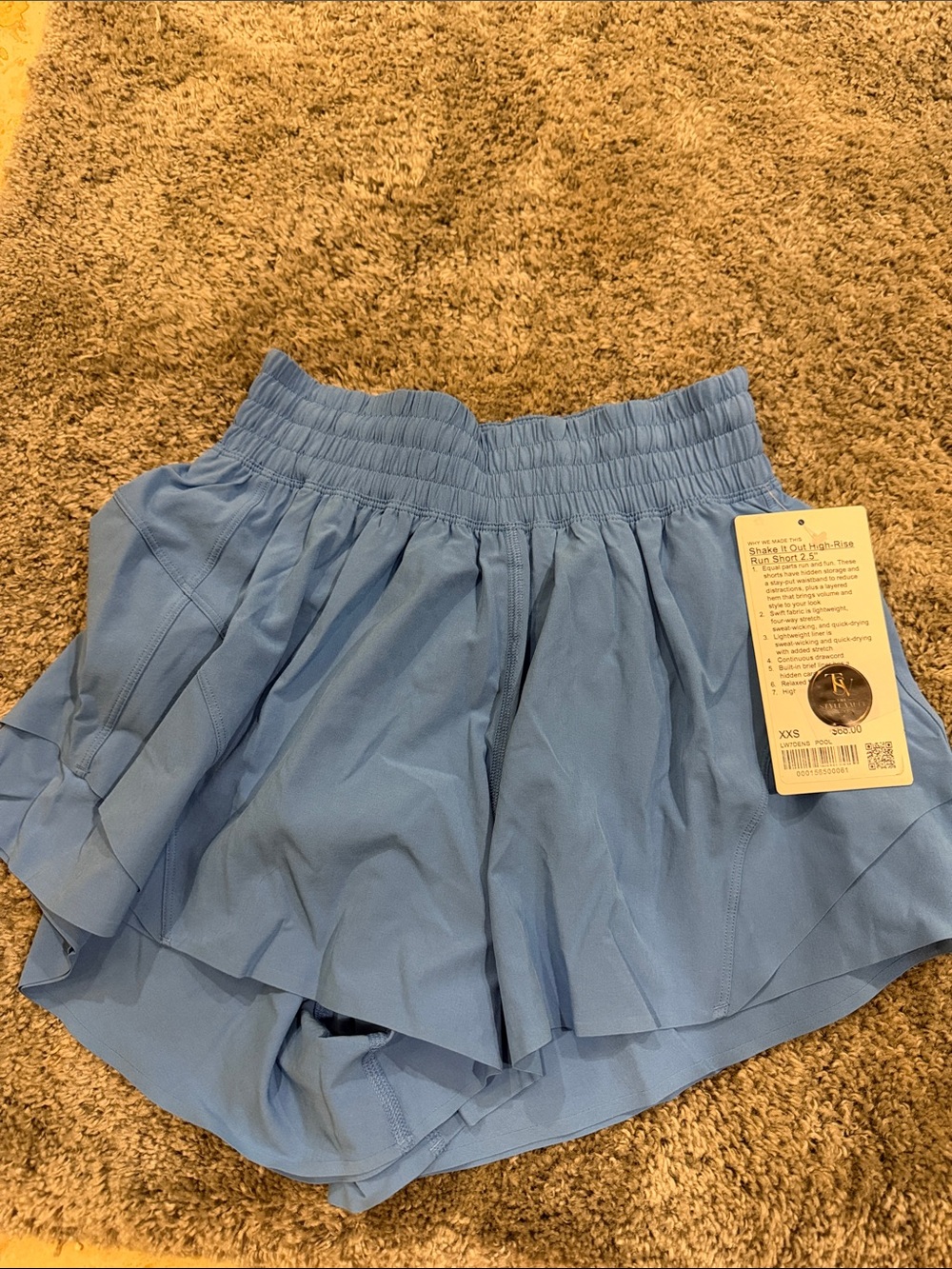 Lululemon Pool Party Blue Athletic Shorts